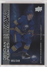 2021-22 SPx UD Black Obsidian Rookies 83/349 Mattias Samuelsson #OR-33 0x2e