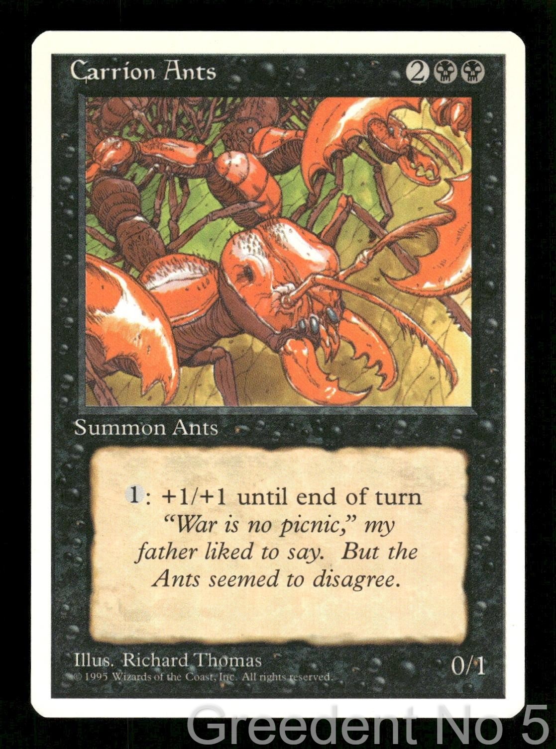 Carrion Ants Uncommon Fourth Edition Magic: The Gathering Near Mint