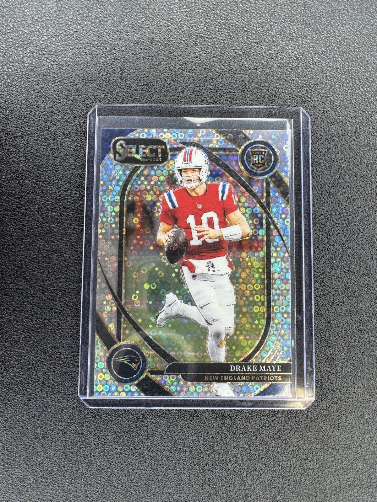 2024 Panini Select Club Level Disco Prizm #218 Drake Maye Patriots RC Rookie