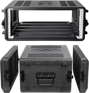 4U Rack Case Shallow 17" Depth, 19" Rackmount Flight Case, Watertight Dust-Proof