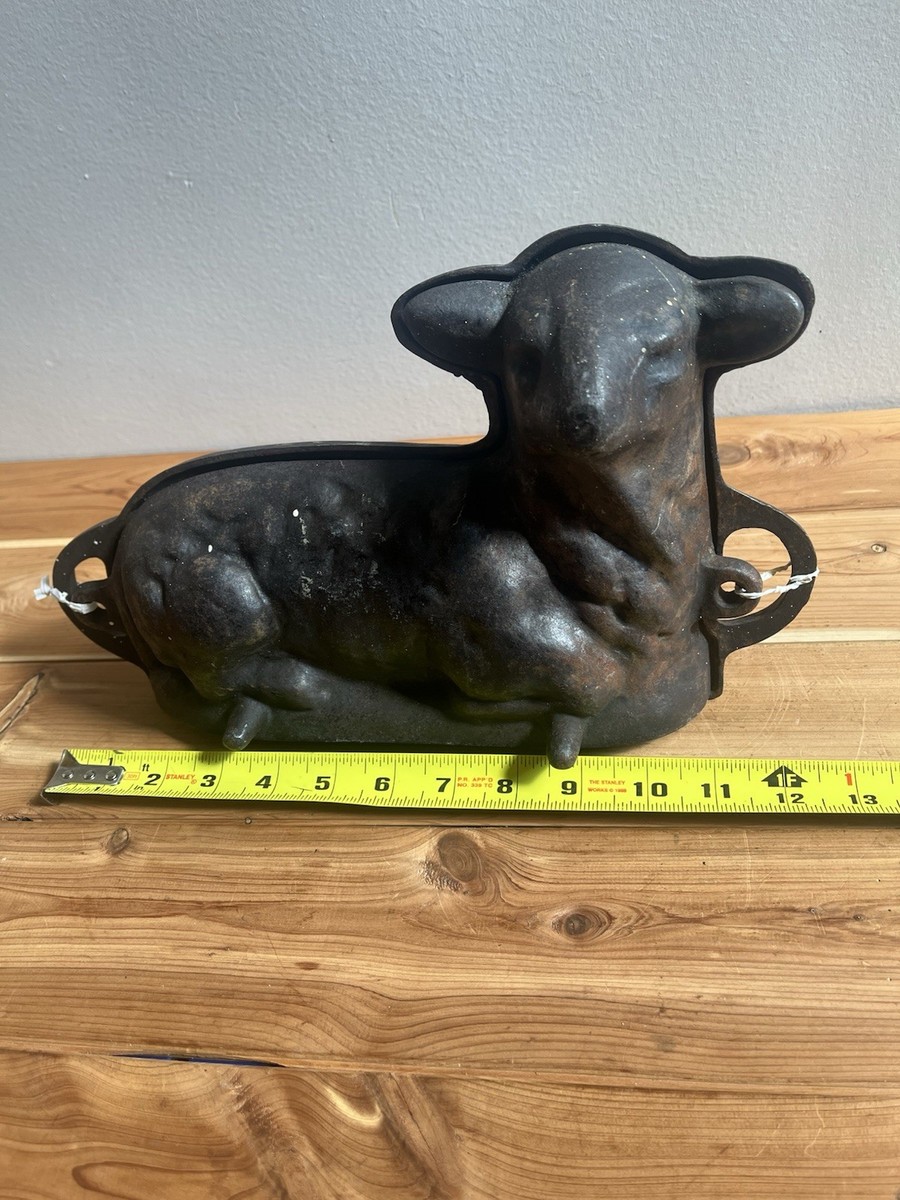 Cast Iron Lamb Cake Near Me Vintage Cast Iron Lamb Cake Mold Unmarked