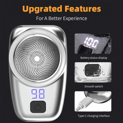 New Electric Double Blade Shaver Rechargeable Bald Head Beard Trimmer Kit IPX6 - Picture 16 of 24