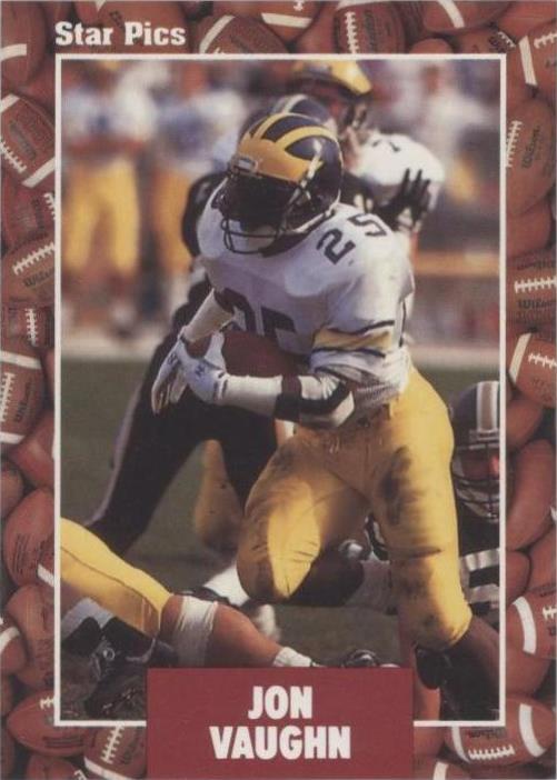 1991 Star Pics Jon Vaughn #72 - 1 of 2