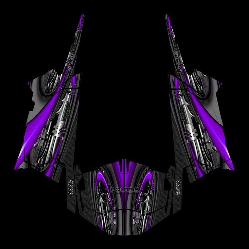 Polaris RZR 1000 2 Door Jet Design Decal Graphic Kit Wraps graphics 2013-2018 - Picture 9 of 9
