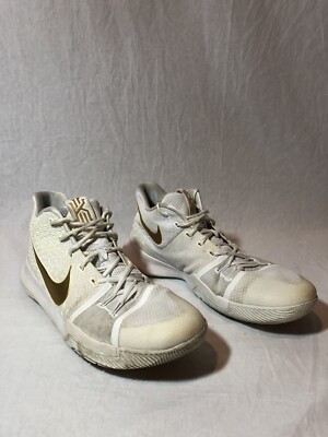 kyrie 3 finals white and gold