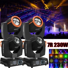 4PCS 230W 7R Sharpy 17Gobo Moving Head Beam Stage Lighting Zoom 16 8Prism DMX512
