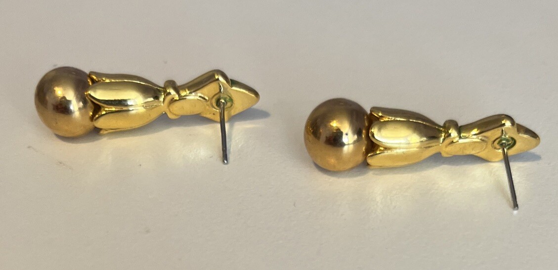 Premier Designs Interchangeable Ball Earrings Gol… - image 5