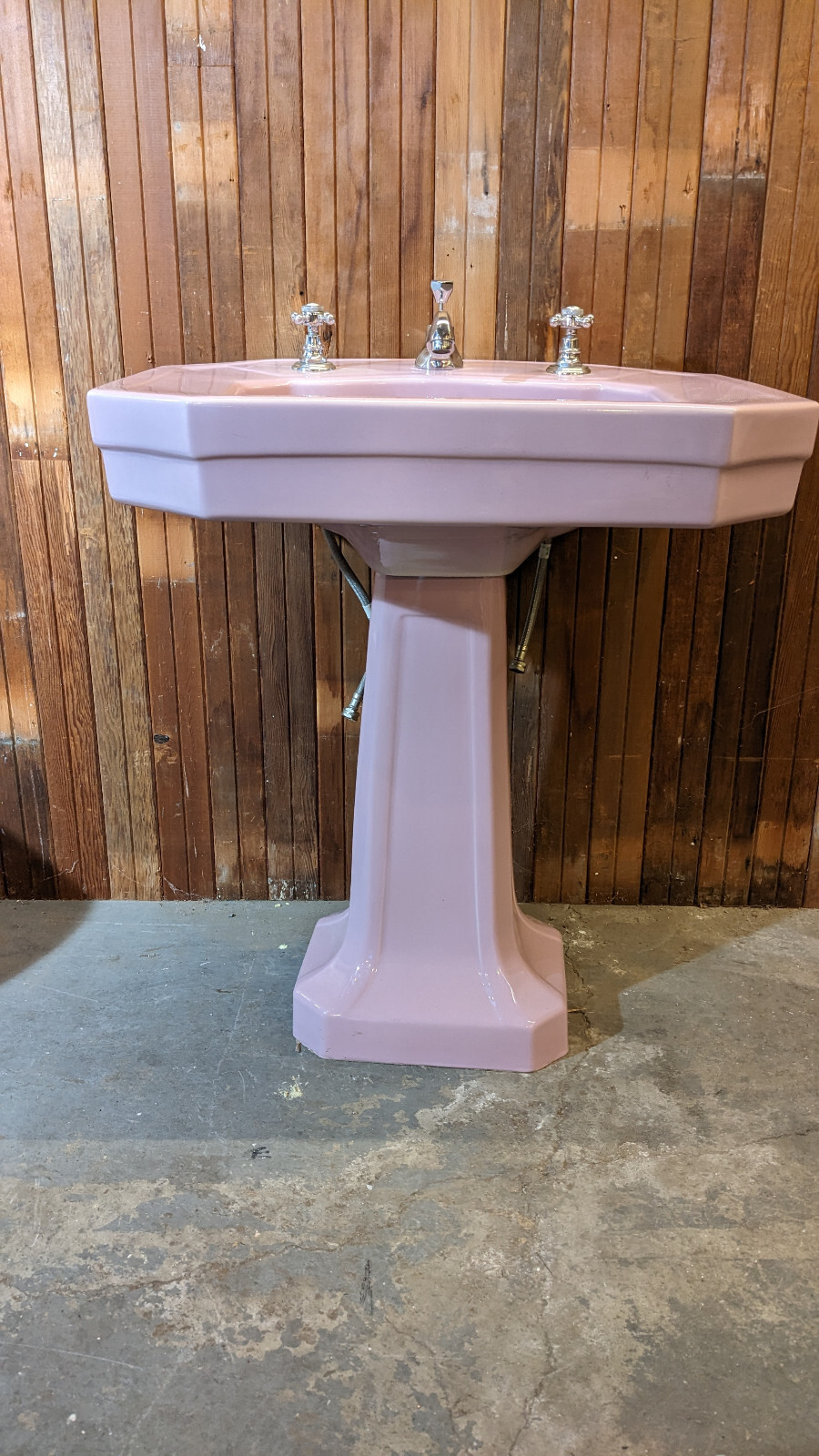 1931 Vintage RosePink Eljer Toilet and Pedestal Sink Matching Set eBay