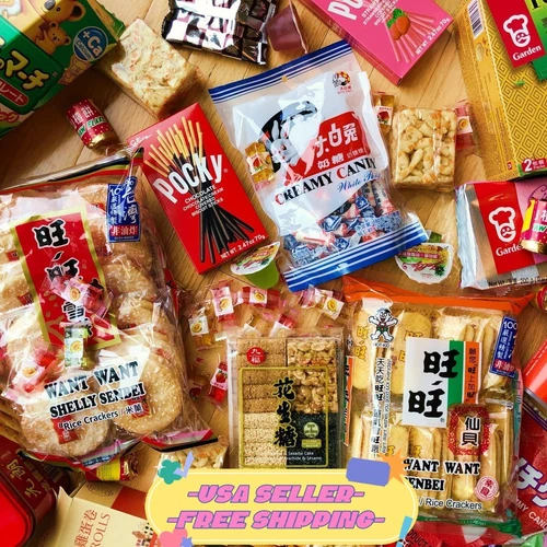 40 Piece Sweet + Savory Mix Variety Asian Snack Box- Japanese Korean Chinese