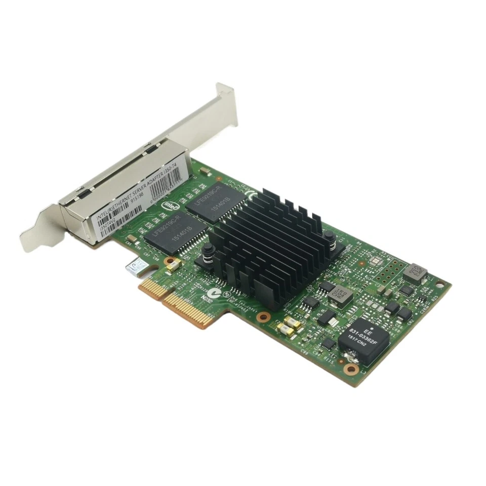 Adaptador de servidor Intel I350-T4V2 I350-T4 PCI-E cuatro puertos RJ45 Gigabit Foto 4 de 4
