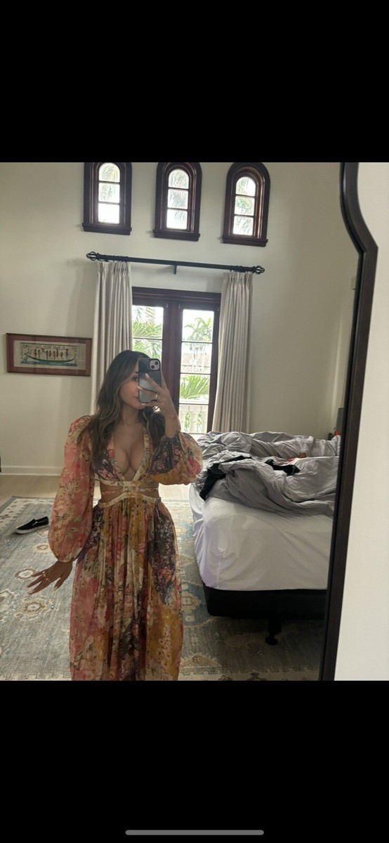 ZIMMERMANN リネン ミディ丈ラップドレス【関税なし】 ZIMMERMANN Belted printed linen midi dress | THE OUTNET