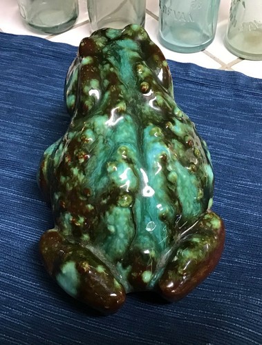 Sapo de Colección Columbia Ceramics California Goteo Esmalteado Rana MCM Ojos de Joya - Imagen 7 de 11