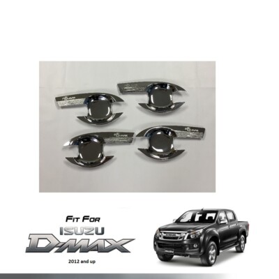 4 DOOR CHROME HANDLE BOWL FOR ISUZU DMAX D-MAX PICKUP TRUCK 2012 & UP