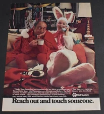 1980 Print Ad Reach out and Touch Someone Bell System Telephone Fantasy Art
