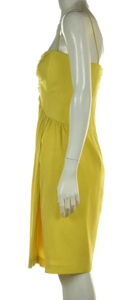 Foley & Corinna Womens Dress Size S Yellow Fit & Flare Knee Length Sleeveless - Image 3 of 4