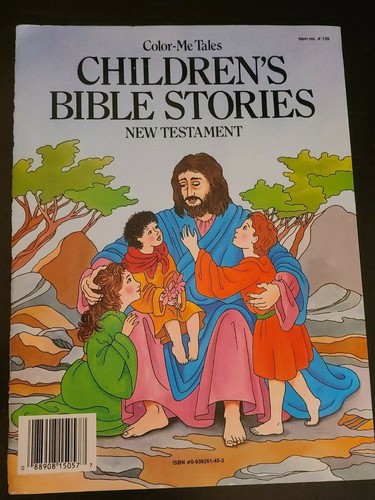 NEW CLEAN Color-Me-Tales Children's Bible Stories New Testament Coloring Book - Picture 2 of 6