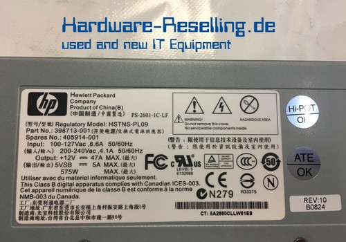 HP Alimentation Unité 575W 398713-001 405914-001 Pour HP MSA70 418800-B21 - Photo 3/3