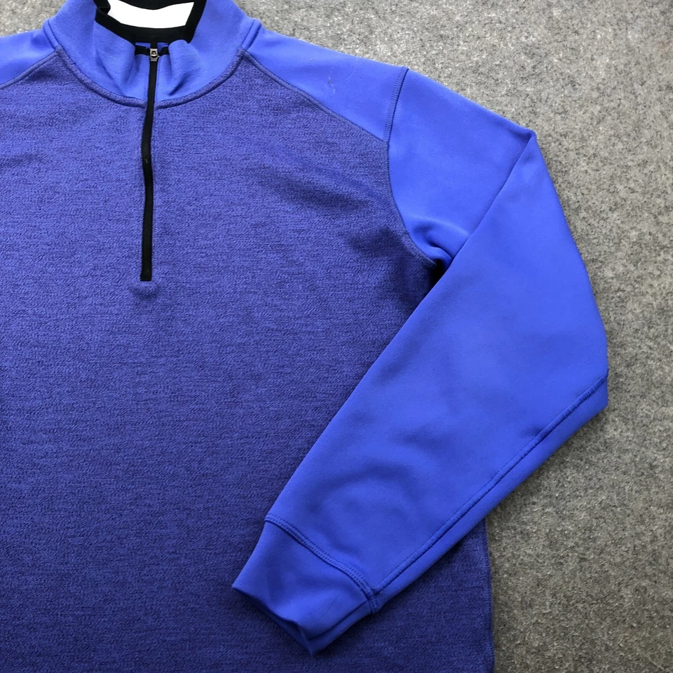 Pullover Nike Para Hombre Medio Púrpura Azul Gimnasio 1/4 Cremallera Dri Fit Tour Rendimiento Foto 3 de 4