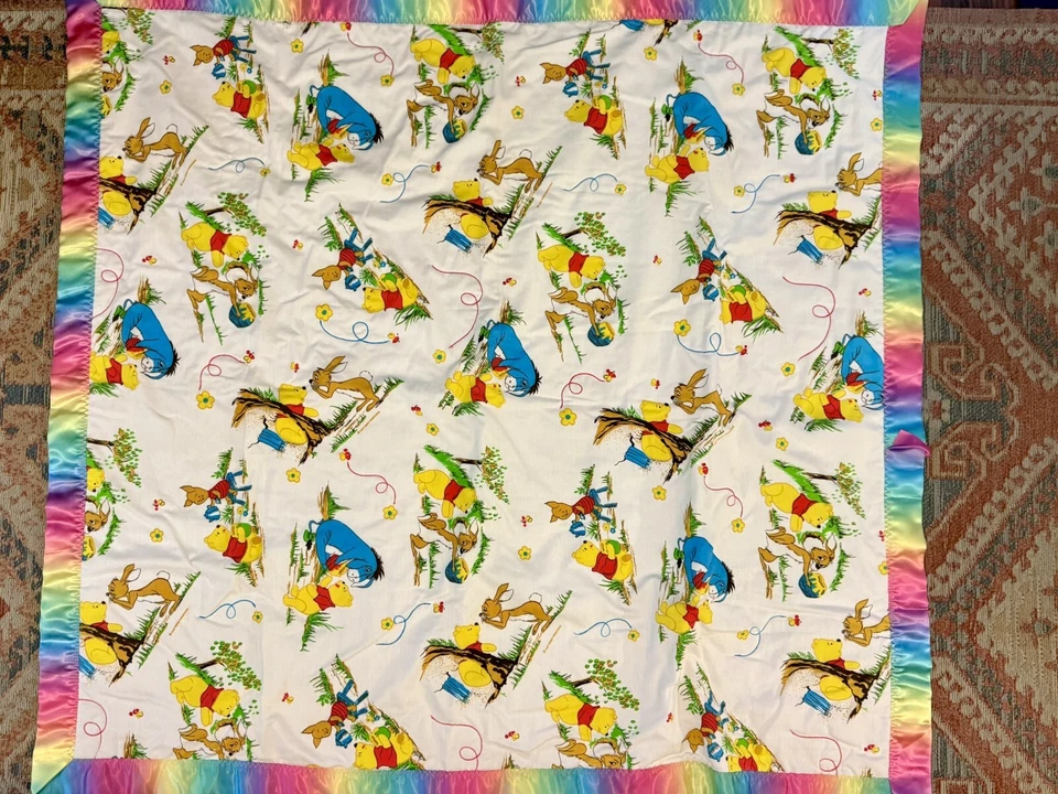 Cobertor de berço vintage WINNIE THE POOH Lovey - Imagem 2 de 4