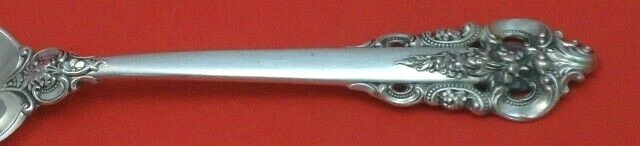 Grande Baroque by Wallace Sterling Silver Salad Serving Fork AS Pierced 9 3/8" Foto 2 de 2