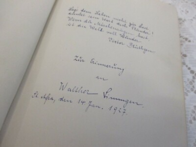1927 St. AFRA  Meisatal - Buch der Gretel Lieske - 54 Widmungen LEHRER & Freunde