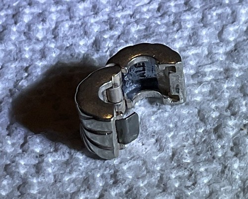 PANDORA 925 ALE STERLING SILVER SUNBURST STOP SNAP BEAD BRACELET CHARM - Picture 8 of 10