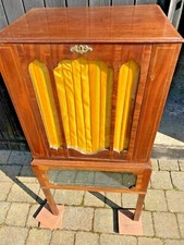 Rare Georgian 18c Mahogany Barrel Organ Case Interior Housed HIFi in 60s  