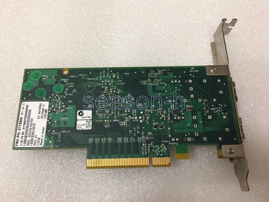 Mellanox ConnectX-3 10GbE Adapter IBM SystemX 81Y9992 81Y9993