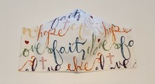 Faith Hope handmade washable reusable anti air pollution face mask