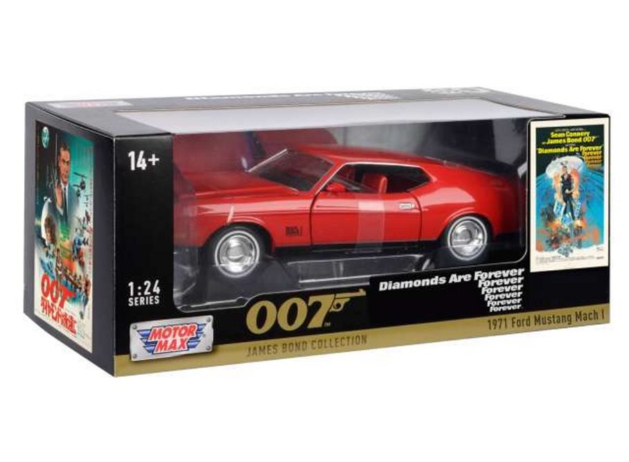 1971 FORD MUSTANG MACH I 1/24 scale DIECAST CAR MOTOR MAX