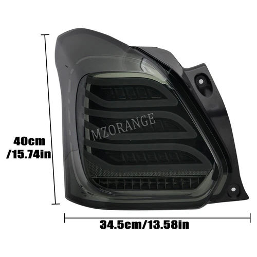 2x Lámparas de freno traseras dinámicas LED ahumadas L+R para Suzuki Swift 2017-2022 - Imagen 2 de 14