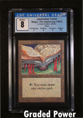 MTG Beta Jayemdae Tome CGC 8 Magic the Gathering