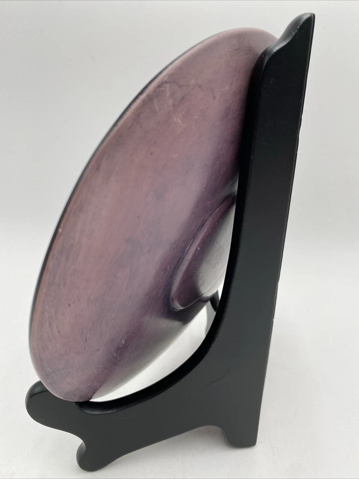 陶瓷石犀牛大象非洲沙漠装饰盘手绘蚀刻 VGC — 第 4/4 张图片