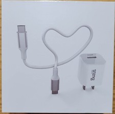 Fast Charger 20W USB Type-C Wall Charger Adapter with 3ft cable