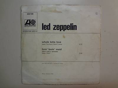 LED ZEPPELIN:Whole Lotta Love-Livin' Lovin' Maid-France 7