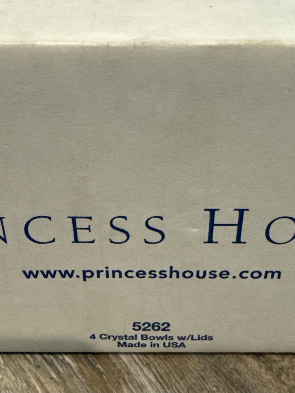 Princess House Fantasia Ovenware Set of 4 Crystal Bowls/Ramekins With