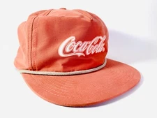 Coca Cola Adjustable One Size Cap/Hat RN#139844, Style #. C55 N, Peach Color