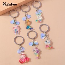Cartoon Mermaid Shell Keychains - Trendy Beach Bag Charms Cute Fashion Accessory