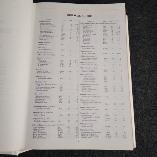Vtg 1976 Holy Bible Memorial Protestant Edition Concordance-Subject Index. Illus - Picture 6 of 7