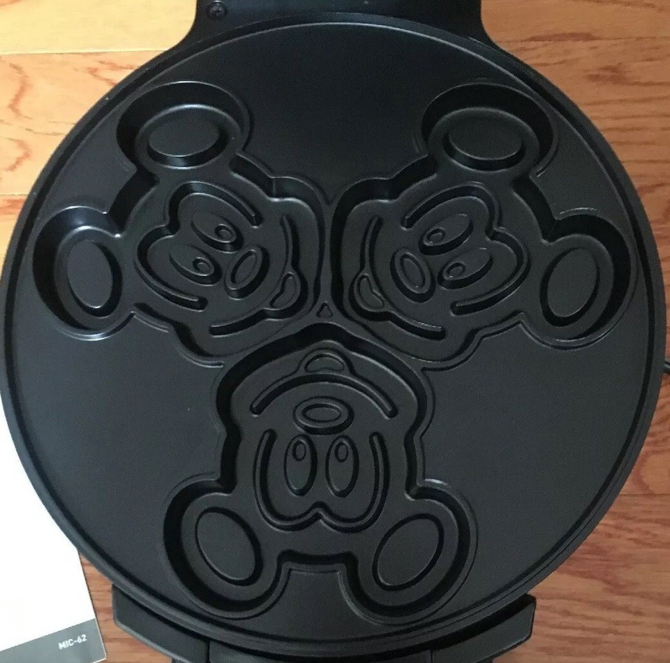 Disney Mickey Mouse Double Flip Waffle Maker 90th Anniversary RARE Fun