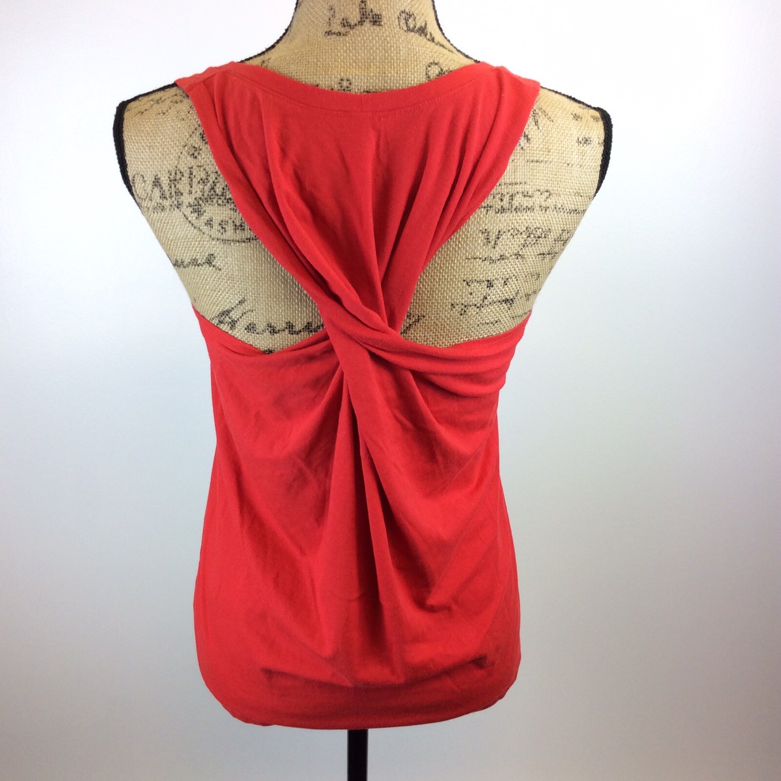 Fabletics Womens Size Small Solid Red Twist Back … - image 4