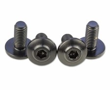 4x Ducati Monster 1100, S, 1200, S Black Titanium Front Mudguard Fender Screws