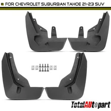 4x Mud Flaps Splash Guards for Chevrolet Suburban Tahoe 2021-2023 Front & Rear