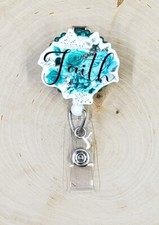 Faith Religion Religious Church Pastor Nurse Retractable ID Badge Reel Holder