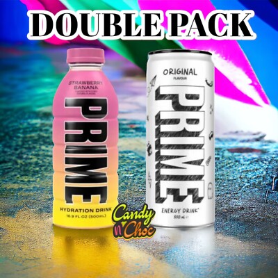 Prime Hydration Strawberry Banana Original Energy Can NEU Geschmack USA Import