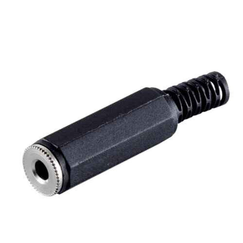 Klinken kupplung MONO 2,5mm Klinke AUX Kunststoff schwarz zum löten, Lumberg - Bild 1 von 1