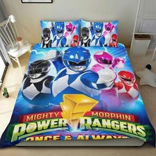 Morphin Power Rangers Lightweight Duvet Cover Sets Bedding Set Kids Gifts