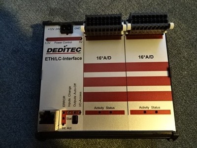DEDITEC RO-ETH-LC-32AD Ethernet A/D Wandler Modul 32 AD Eingänge, neuwertig