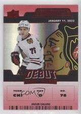 2022 Upper Deck Credentials Debut Ticket Access Red /299 Jakub Galvas #111 2d8