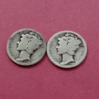 1924-S & 1924-D  Mercury Dimes 10C # 55